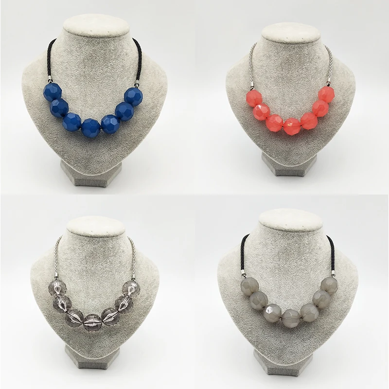 Dandie модное акриловое ожерелье из бисера милые простые женские аксессуары |