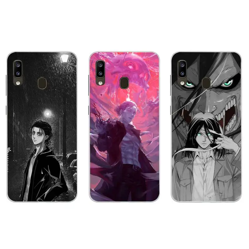 

Attack on Titan Eren Jaeger manga Phone Case For PC-Samsung S5 S6 S7 S8 S9 S10 S20 S21 Edge Plus E Fe Lite Cover