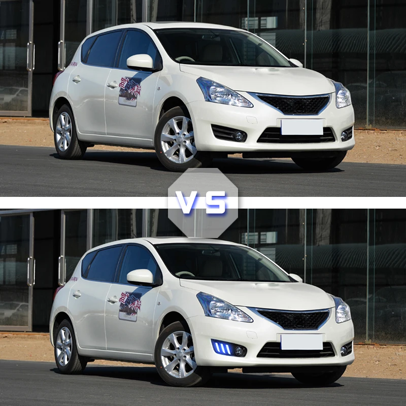 1 пара передние фонари для Nissan Tiida 2011-2015