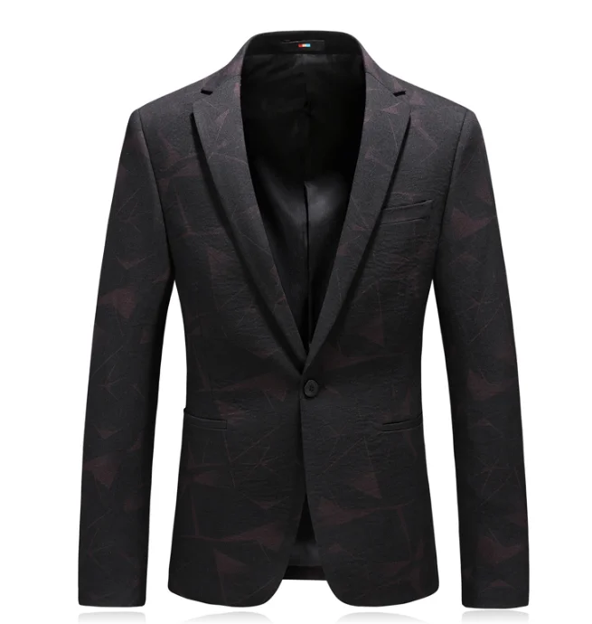 Высококачественный модный черный брендовый классический осенний Блейзер 4XL