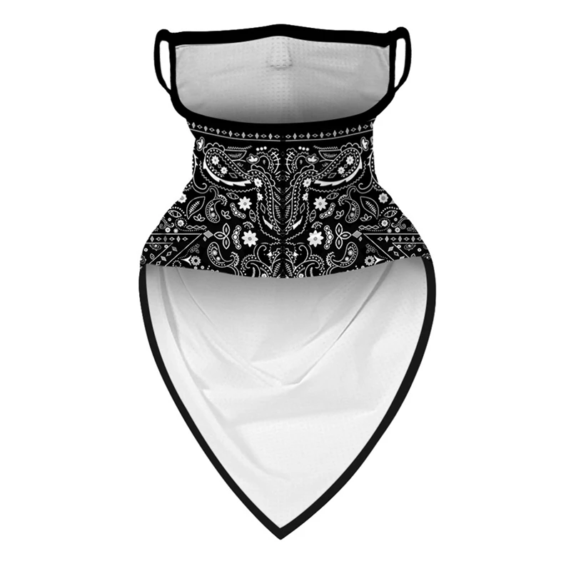 

Fashion totem digital printing outdoor sports ear-hanging triangle scarf mask multifunctional sunscreen magic headscarf