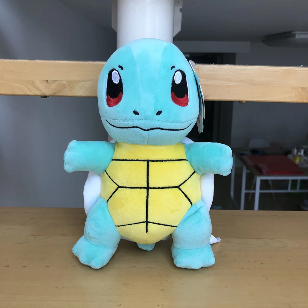 Kawaii Pikachu Charmander Squirtle Bulbasaur Lapras плюшевая кукла мягкая качественная Игрушка Аниме игровой периферический продукт подарки