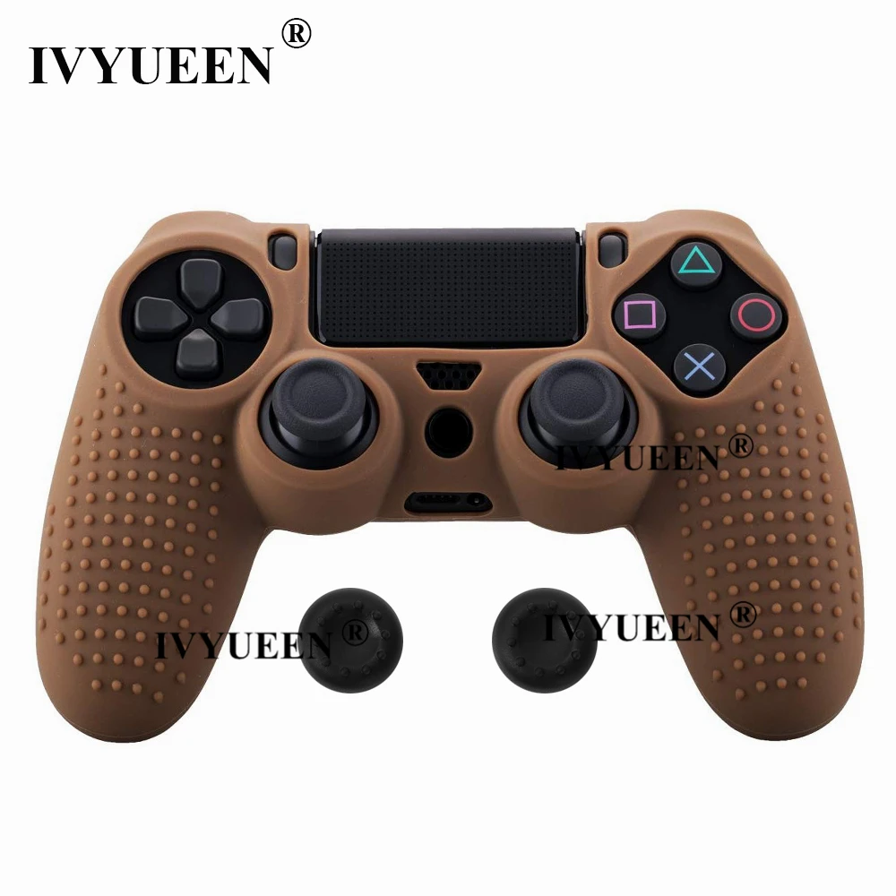 IVYUEEN Шипованный защитный силиконовый чехол для Dualshock 4 PS4 Pro тонкий чехол для контроллера и ручка для большого пальца для playstation 4