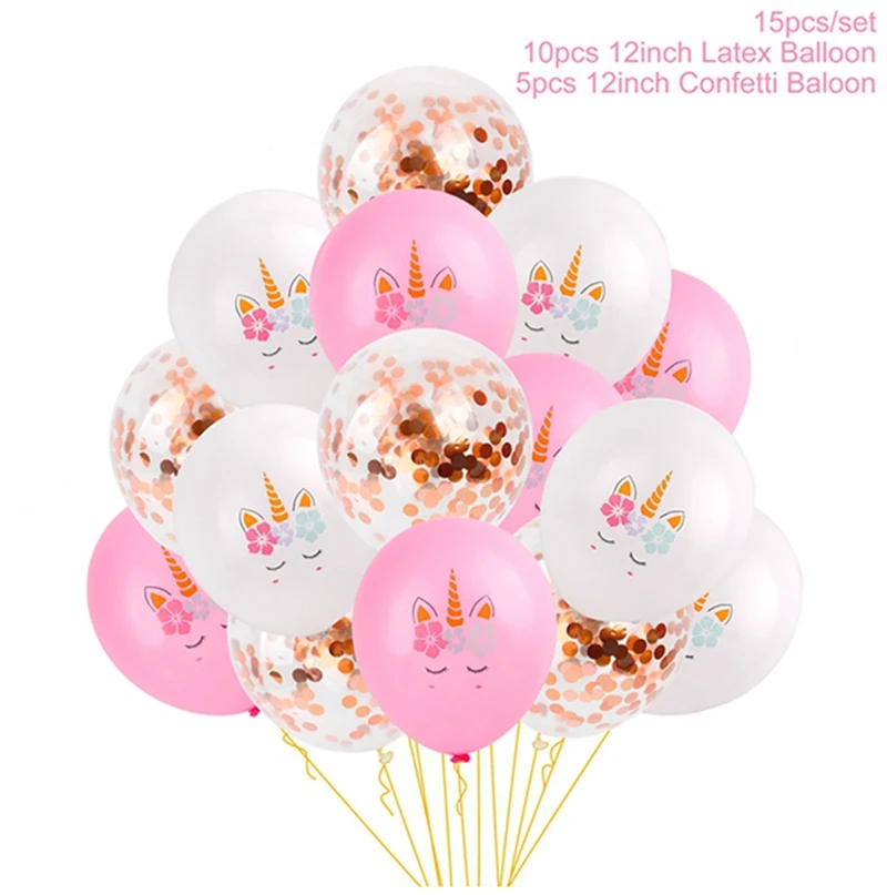 Unicorn balloon Huiran «Мой маленький пони»; подарки на день рождения; вечерние принадлежности с единорогом; декор для вечеринки в честь Дня рождения; декор для мальчиков и девочек; единороги - Цвет: Unicorn balloon