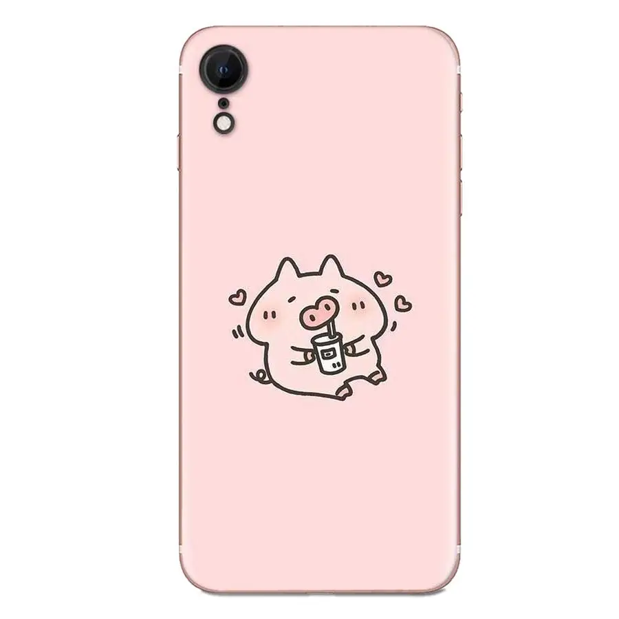 Милый розовый мягкий ТПУ мобильный телефон Kawai Pig для Xiaomi Redmi Mi 4 7A 9T K20 CC9 CC9e Note 7 8 9 Y3
