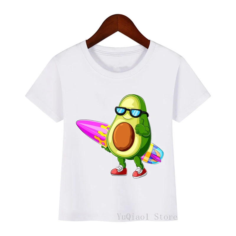 Футболка детская летняя с принтом ананасов фруктов и животных | Мать ребенок