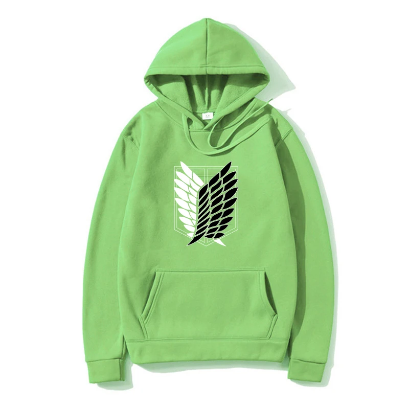 

Spring and Autumn Anime Attack on Titan Shingeki No Kyojin Graphic Hoodies Men Unisex Oversize Cartoon Sweatshirt Hoody Male