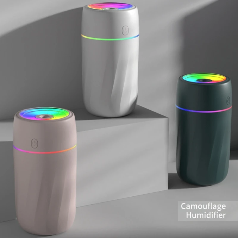 

CPDD переносной мини-увлажнитель воздуха, 300 мл небольшой холодный туман увлажнитель для детской спальни путешествия офиса, 2 режима тумана, о...