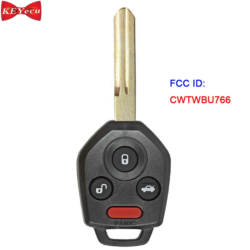 KEYECU для Subaru Legacy 2008 Outback 2009 Tribeca 2010 дистанционный ключ с чипом 4D62 FCC ID: CWTWBU766 433 МГц DA34