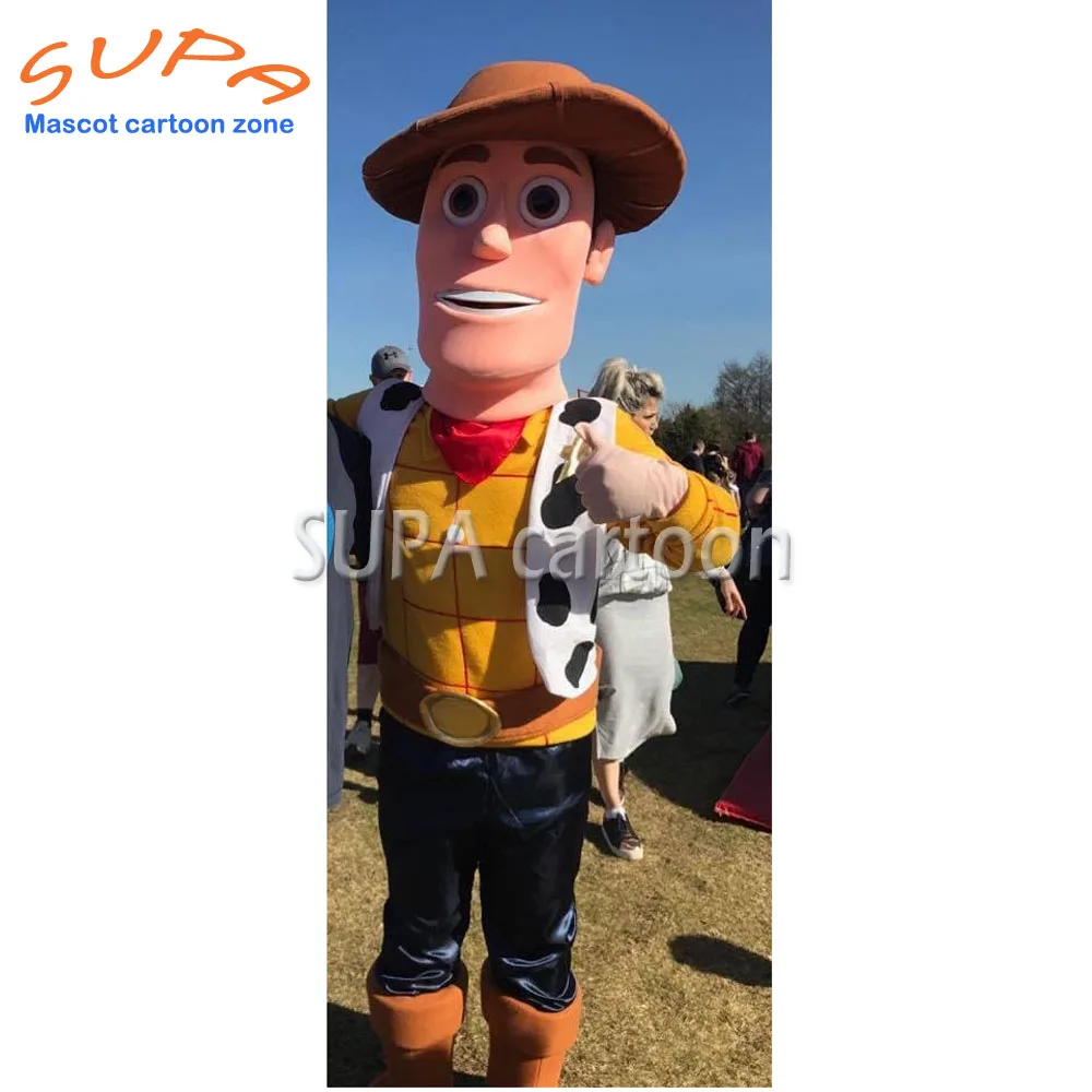 Милый плюшевый костюм пингвина маскот мультяшный персонаж с зеленым желтым