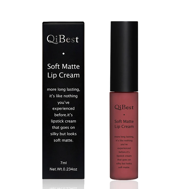 Бренд Qibest косметический пигмент для губ водостойкий блеск долговечная черная