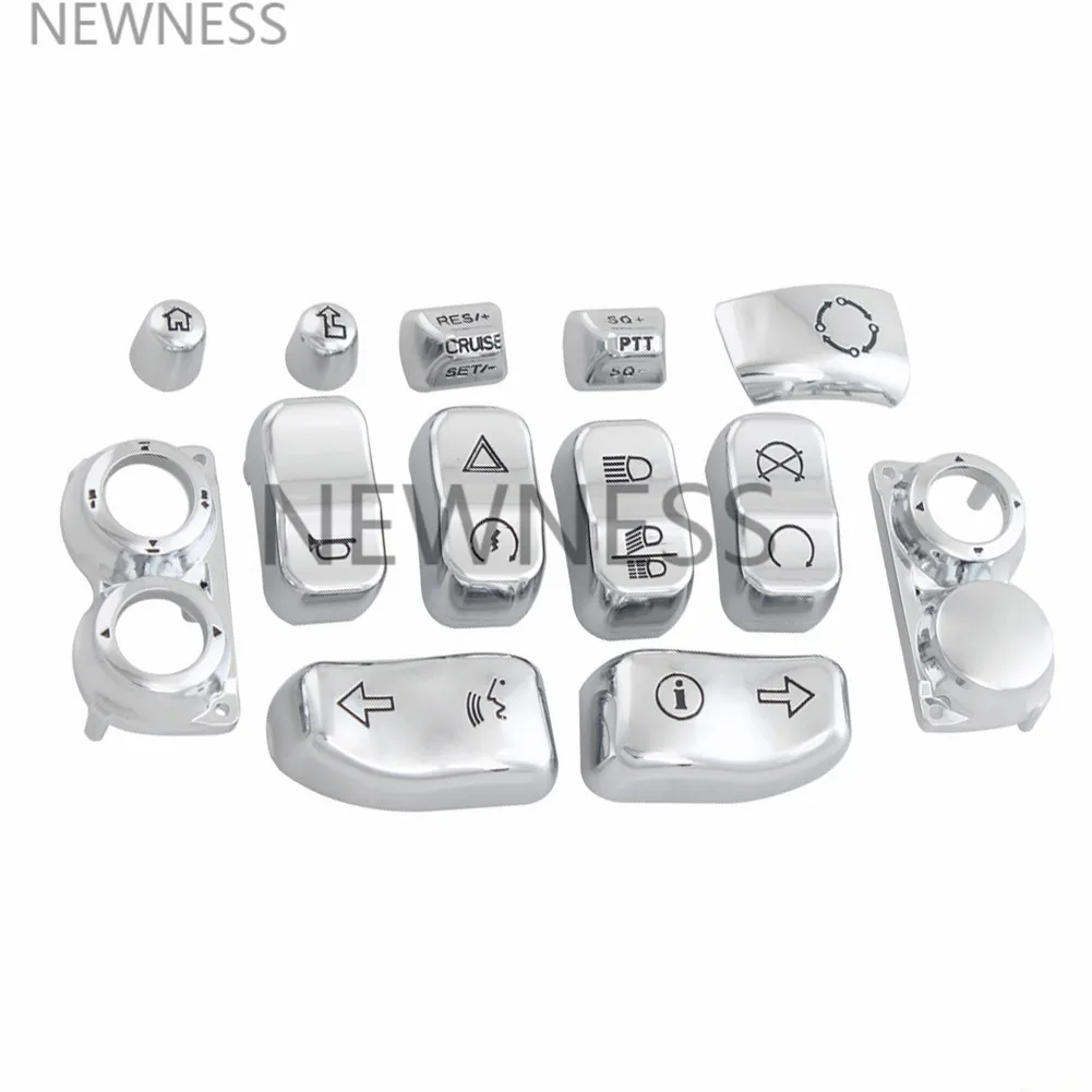 13 шт. Запчасти для мотоциклов хромированный переключатель корпус кнопка