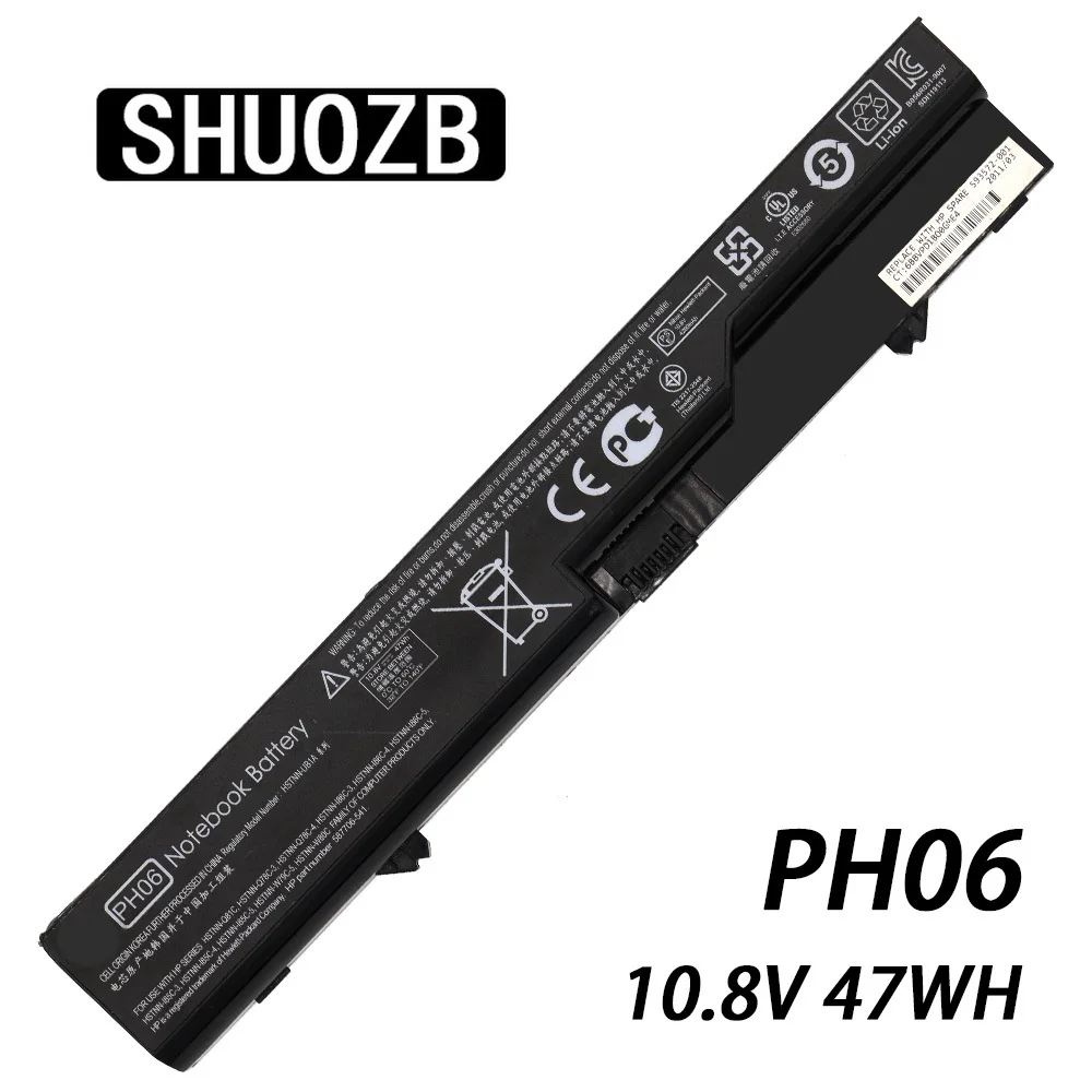 Аккумулятор для ноутбука PH06 PH09 HP ProBook 593572 001 HSTNN CB1B 4525s 4520s 4425s 4421s 4420s 4326s 4325s 4321s 10 8 s V