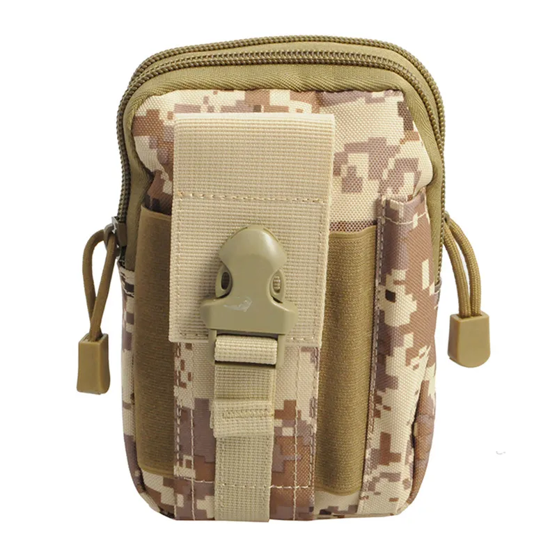 Digi Desert Тактическая нейлоновая поясная Сумка Molle, поясная Сумка EDC, военная поясная сумка, утилита, чехлы, кошелек, Карманный чехол для телефона, для Iphone 7, охоты - Цвет: Digi Desert