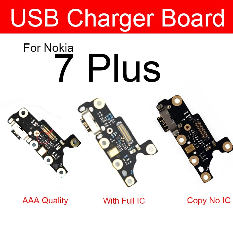 Микрофон Usb зарядное устройство разъем плата для Nokia 7 Plus 1 X7 2 зарядный порт док