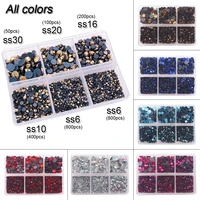 box packing new hotfix flatback ss6 ss30 crystal rhinestones stones nail clothes for needlework diy crafts decor gems