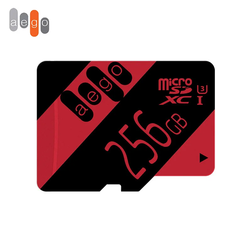 AEGO карта памяти 256 ГБ 128 Гб 64 Гб U3 UHS-3 32 ГБ Micro sd карта класс 10 UHS-1 флэш-карта памяти Microsd TF/sd карта s для планшета - Емкость: 256 ГБ