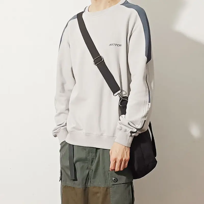 Холщовые сумки через плечо для мужчин модная однотонная сумка на ремне в стиле