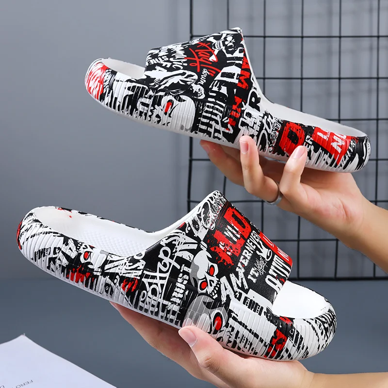 Peak slippers men's summer lovers' household anti-skid thick soled men's outdoor sports sandals