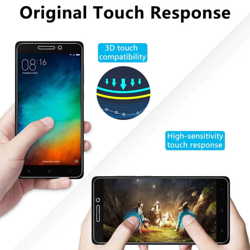 Защитное стекло 9H для Redmi 7 6 Pro 5 Plus твердое закаленное Xiaomi 6A 5A 4A 4X 1 шт./2 шт. |