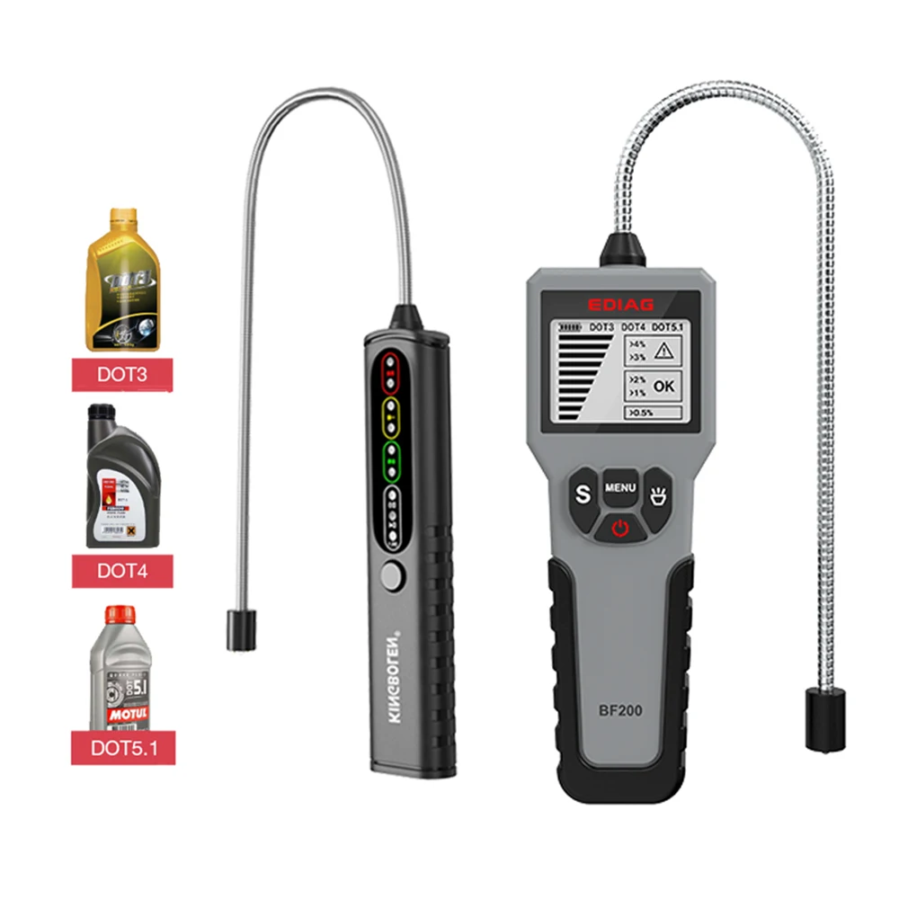 

Auto Brake Fluid Tester 12V Digital Car Brake Oil Tool BF100/BF200 DOT3 DOT4 DOT5.1 LED Indicator Check Display Auto Oil Tools