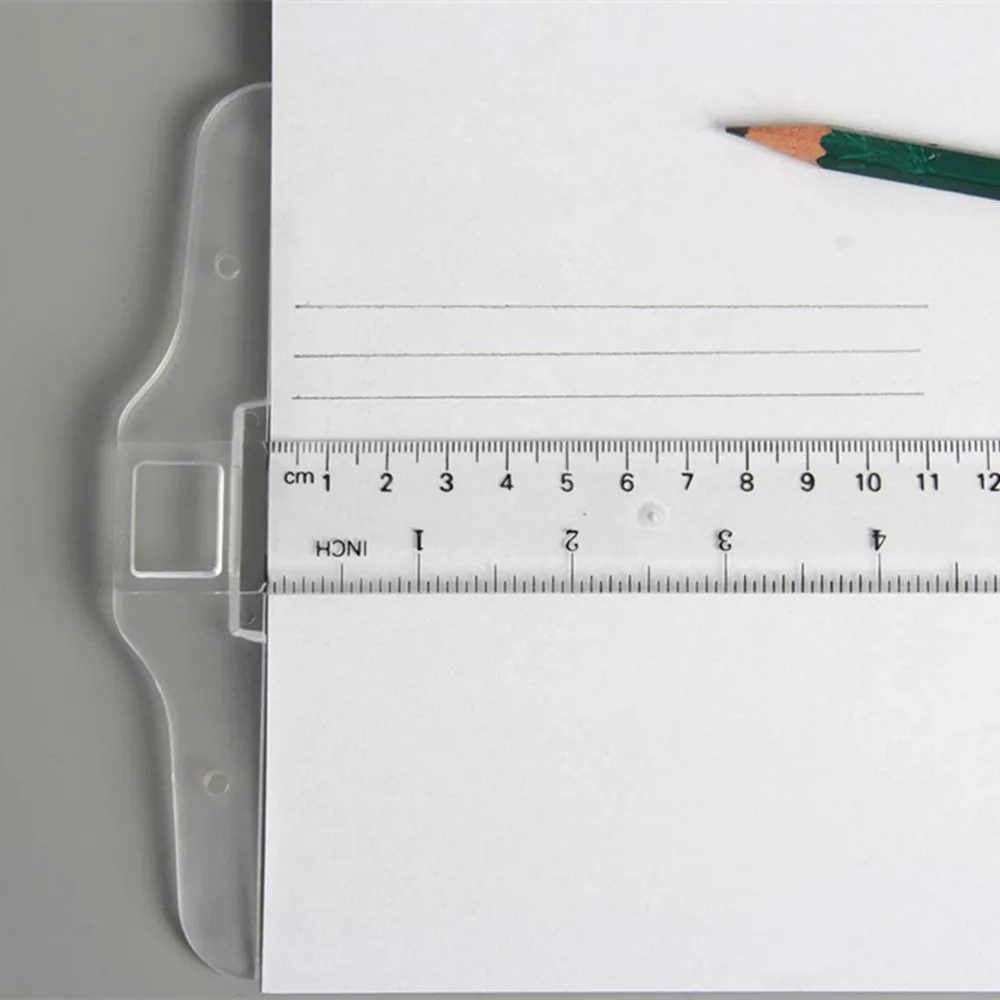 

2 PCs12 Inch/30 cm Junior T-Square Plastic Transparent Academic T-Ruler for Drafting and General Layout Work Drafting Supplies