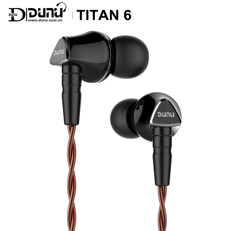 Динамический драйвер диафрагмы бериллия DUNU TITAN 6 T6 Hi Res 12 мм наушники вкладыши IEM