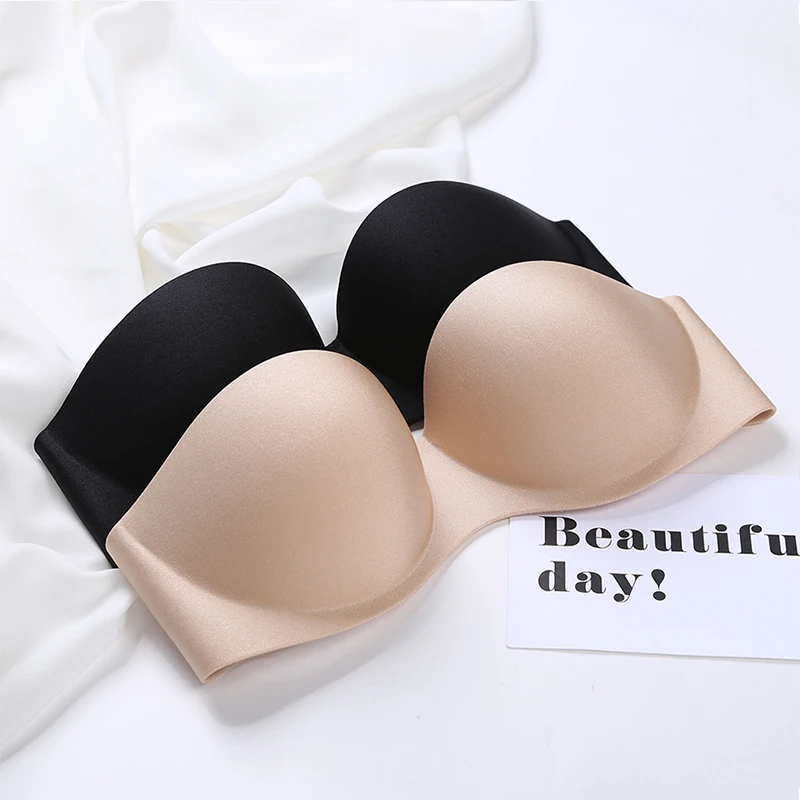 Женские Бесшовные Невидимые бюстгальтеры пуш ап без косточек женский интимный