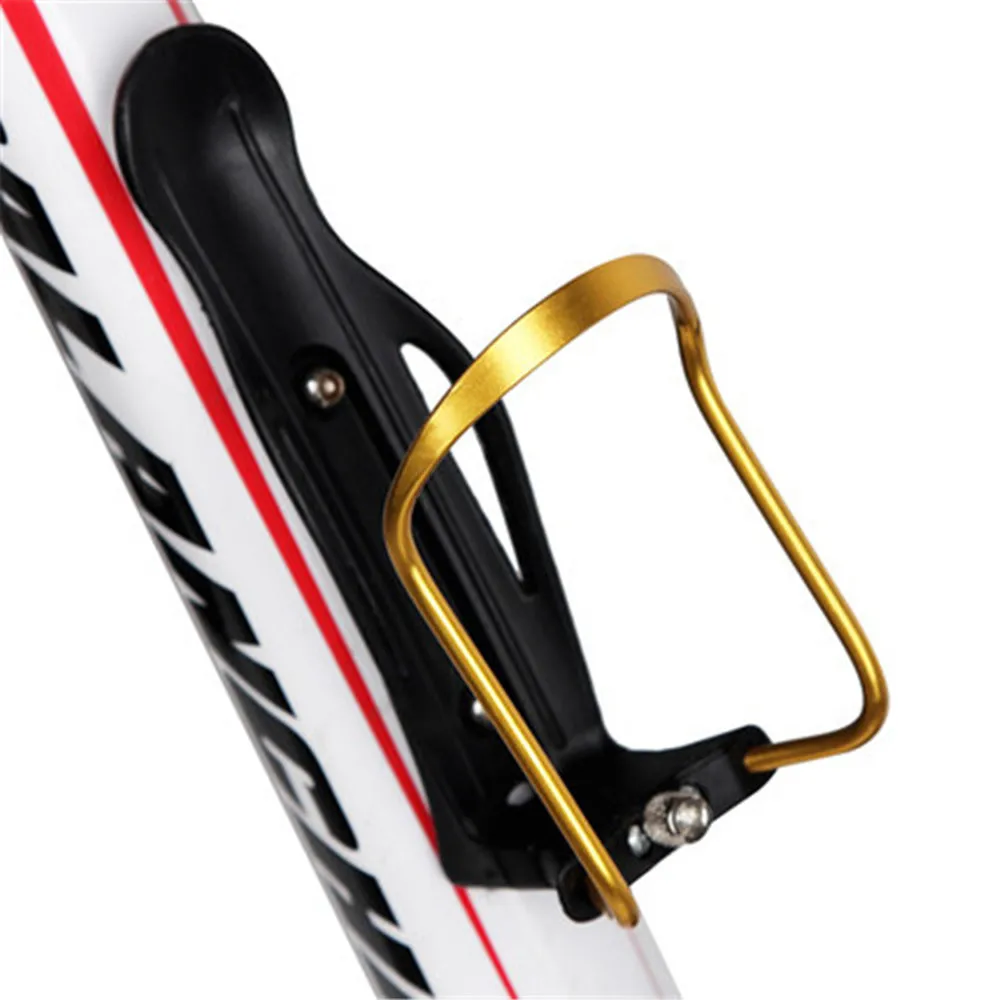 Bicycle Aluminum Adjustable Handle Water Bottle Kettle Holder for Travel Cycling Portable with Fixed Screw Adjustment Knob | Спорт и