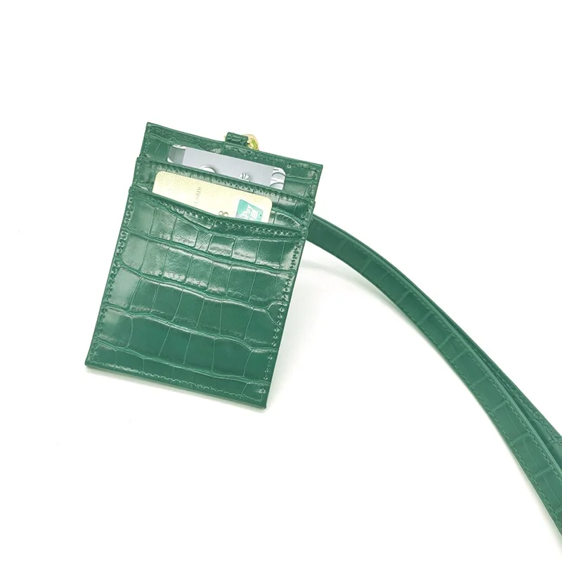 Мини-держатель для карт женский кошелек натуральная кожа Имя ID держатель