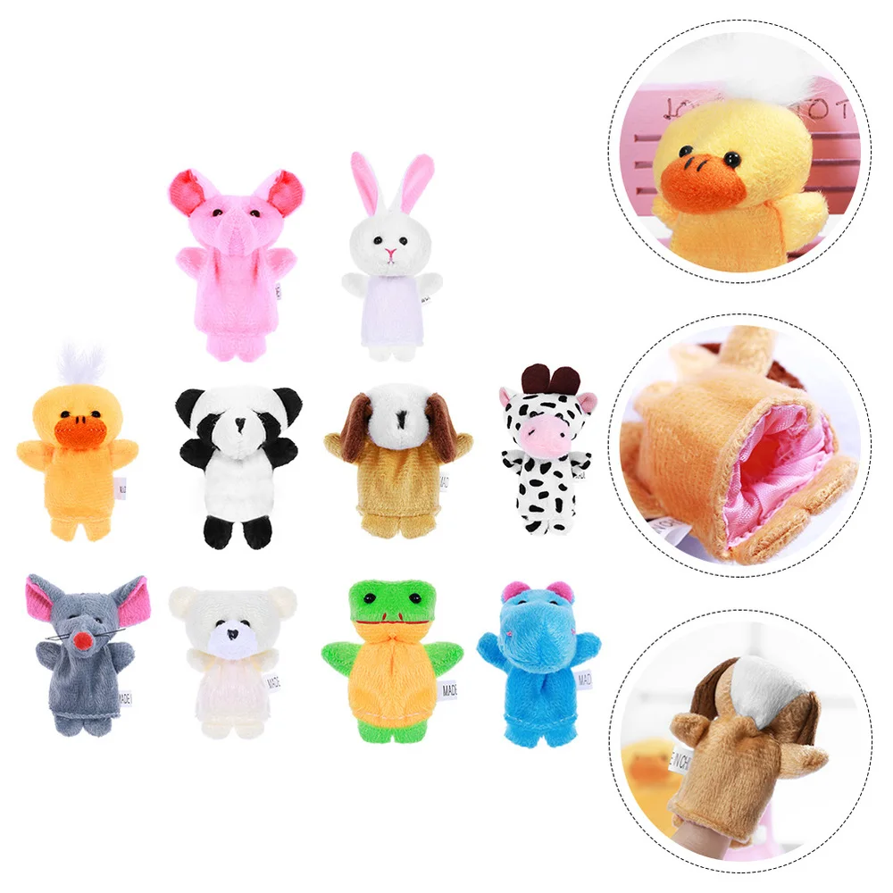 

15pcs Infant Animal Finger Puppets Lovely Educational Plaything (Random Style)