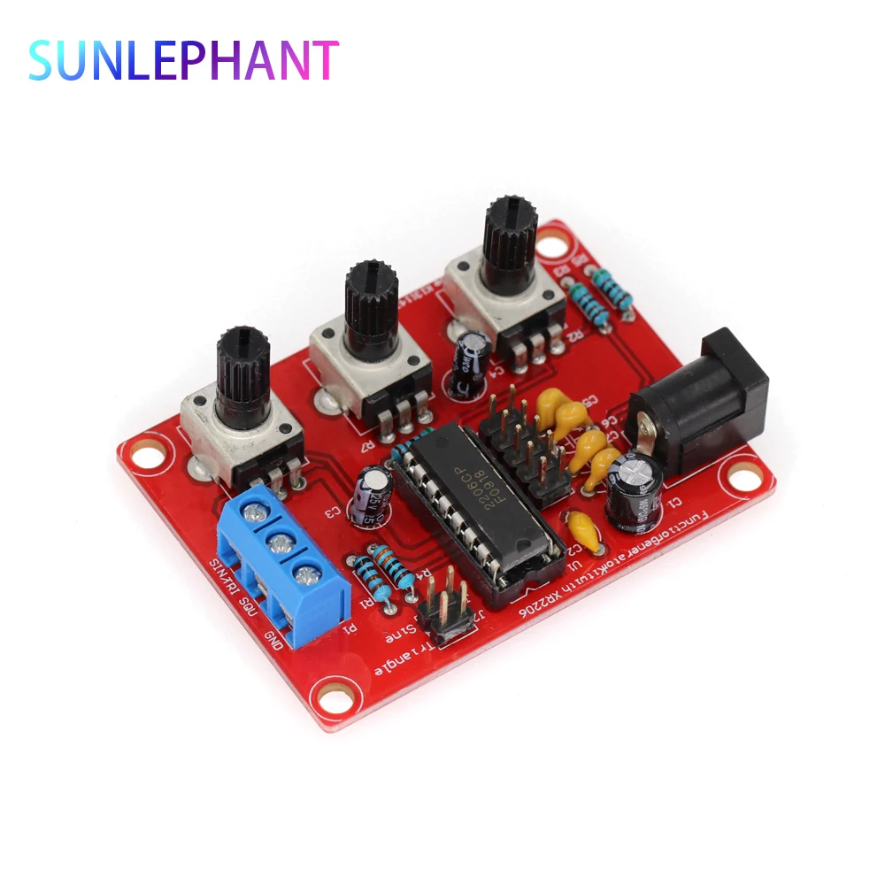 Функциональный генератор сигналов DIY Kit синус/треугольник/квадратный выход 1 Гц