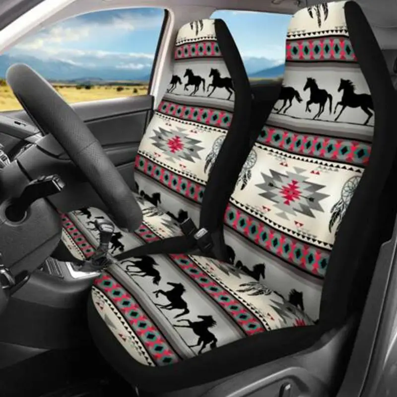 

3D Animal Horse Printing Universal Car Seat Covers Car Styling Auto Seat Cover Car Full Seat Cover Protector Interior Accessorie