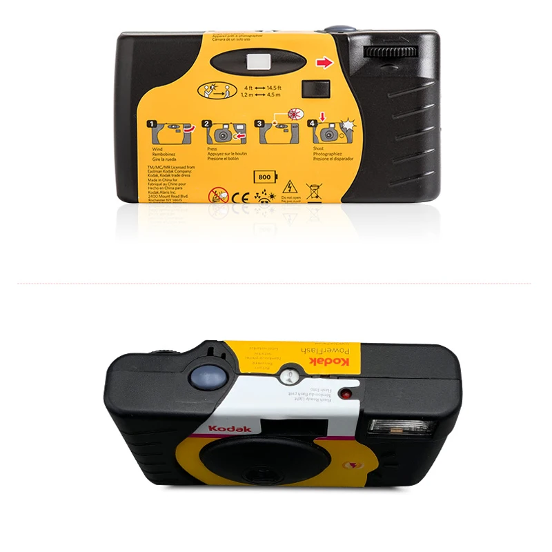 39 фотографий Kodak HD Power Flash однократное использование одноразовая пленка камера