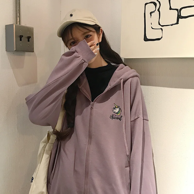 

Свитер ветивера женский свободный модный универсальный тонкий кардиган с длинным рукавом в Корейском стиле Харадзюку бойфренд стиль весна