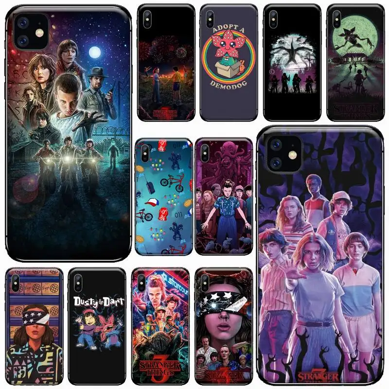 

American TV Stranger Things Phone Case for iPhone 11 12 pro XS MAX 8 7 6 6S Plus X 5S SE 2020 XR Soft silicone