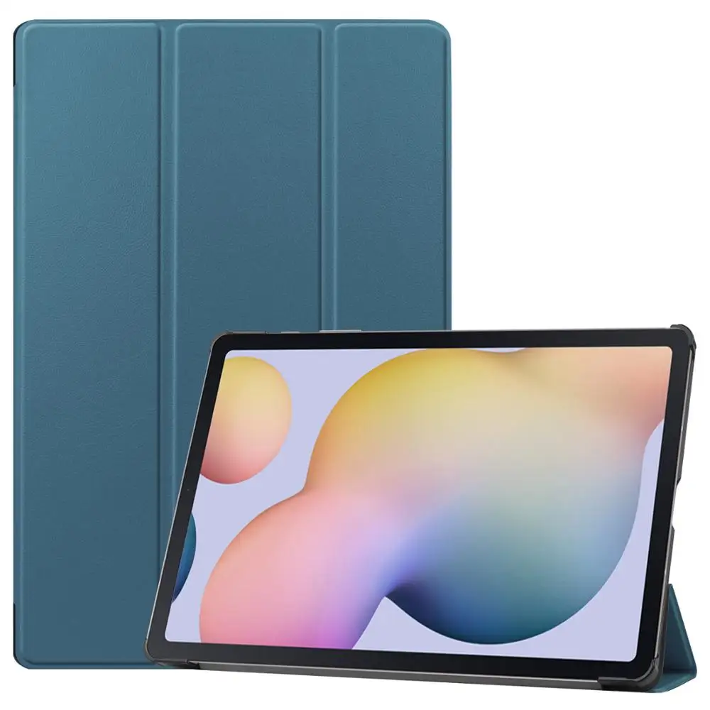 Чехол подставка из искусственной кожи для samsung galaxy tab S7 plus|Чехлы планшетов и