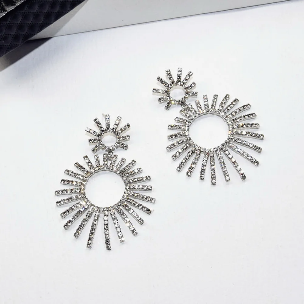 Модные большие серьги висюльки для женщин 2020 модные ювелирные изделия из золота