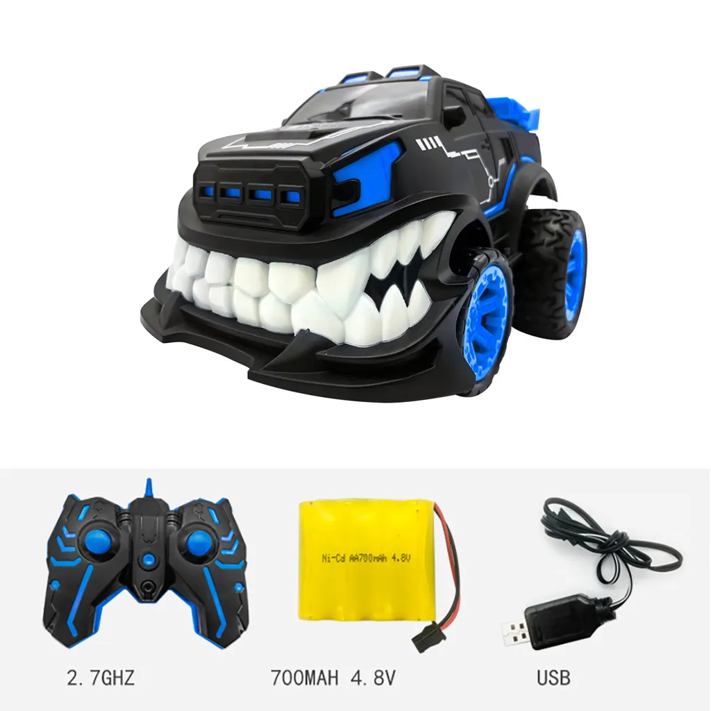 2 4G трюки вращение на 360 дьявола большие зубы внедорожник электрический пульт