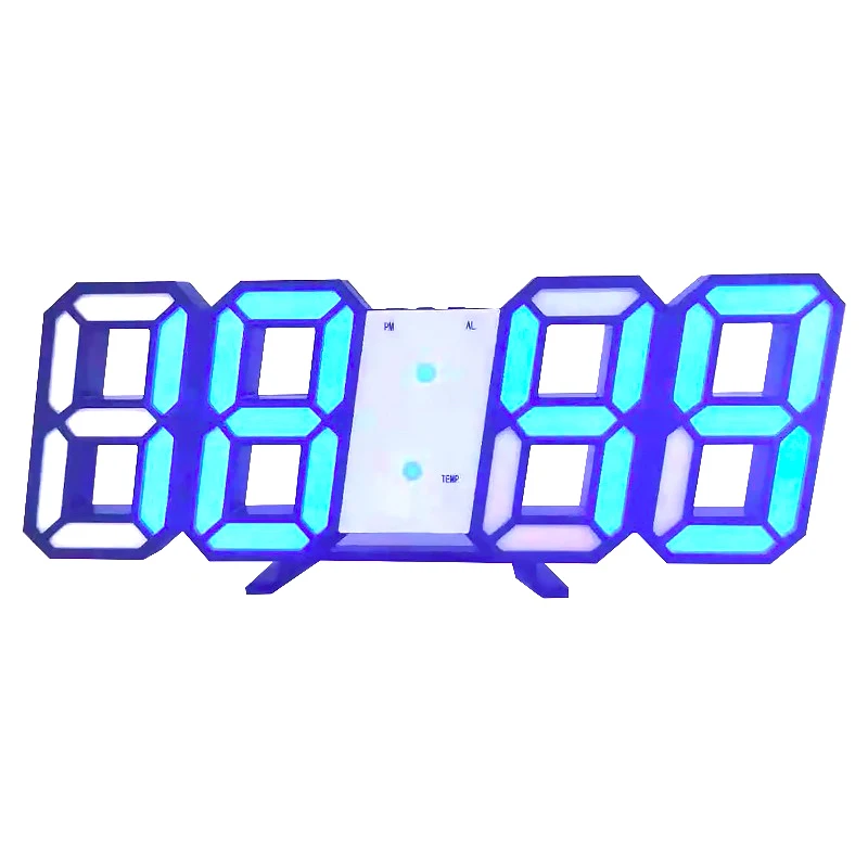 Acrylic Alarm Clock USB 5V Home Office Bedroom Desk Table Large Decor 3D | Дом и сад