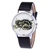 fashion quartz watch mens womens couple electronic watch retro car with pu wrist strap ll17