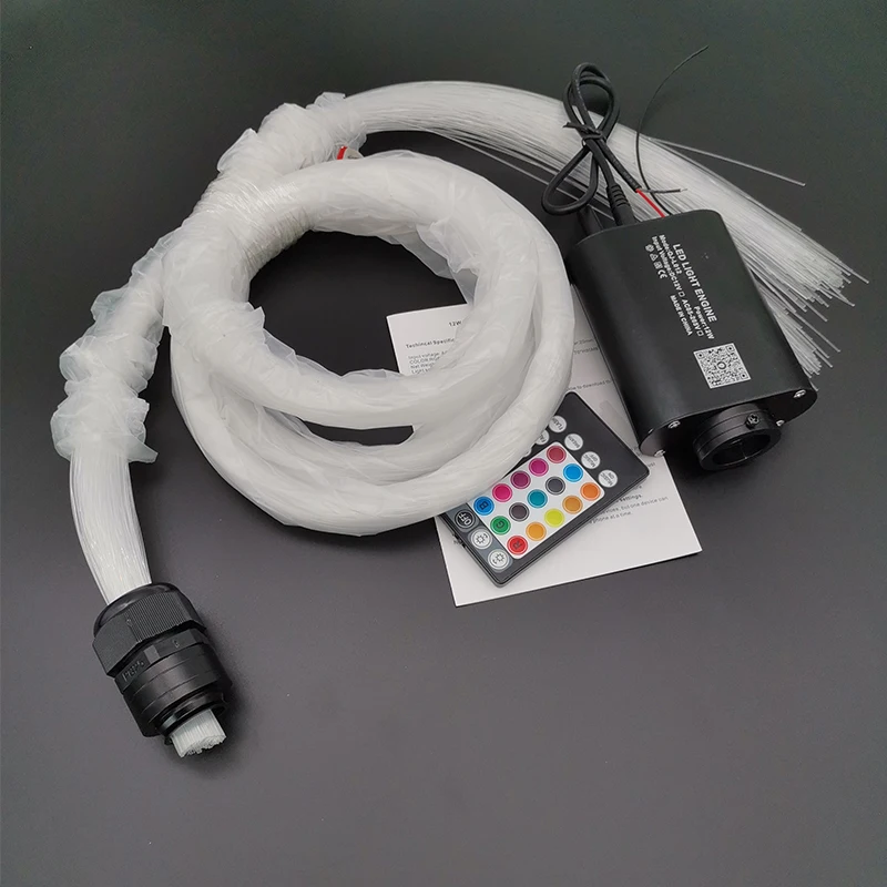 Потолочный светильник звездного неба для автомобиля 12 В RGBW 300 шт. 2 м светодиодный