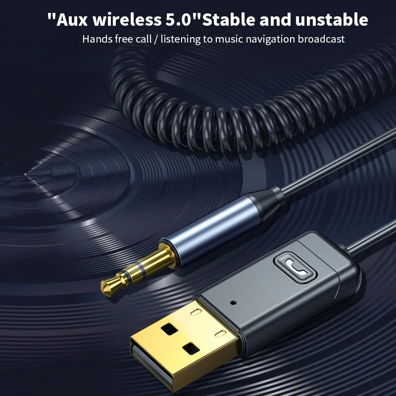 C11 Bluetooth Receiver Transmitter Audio Adapter AUX Car Hands-Free Call Bluetooth Adapter For PC TV Projector Speaker Earphones