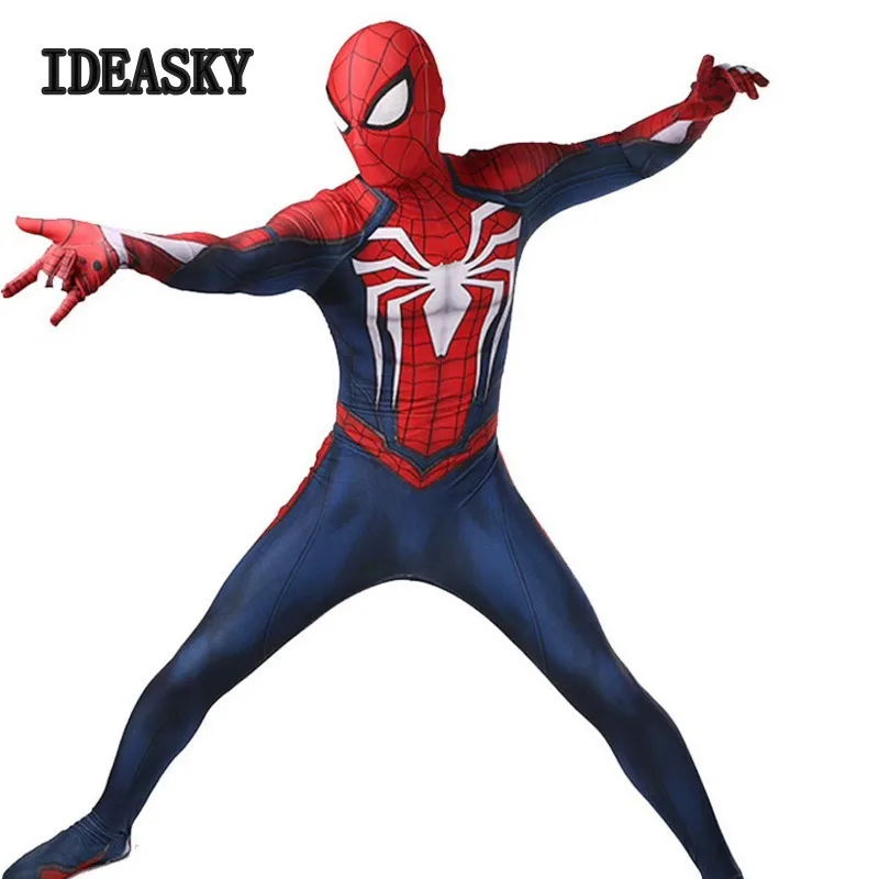 PS4 insomniac Человек-паук косплей костюм костюмы супергероя для Хэллоуина мужчин