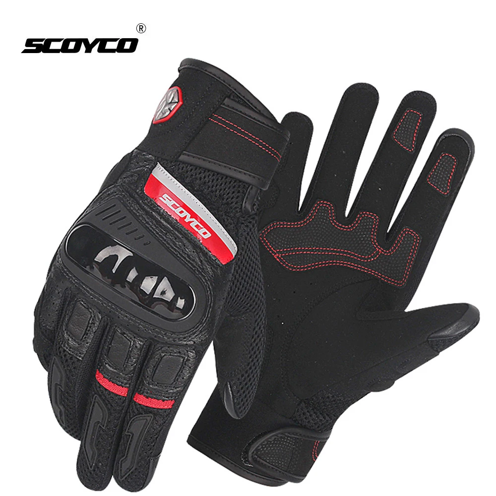 Мотоциклетные перчатки SCOYCO дышащие для мотокросса езды по бездорожью с