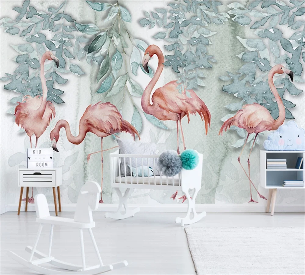 Пользовательские 3D обои настенные скандинавские простые маленькие свежие