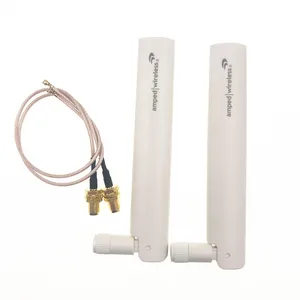 Wi-Fi-антенна 5 дБи, 2,4 ГГц, 2 шт., 20 см U.FL IPX-RP SMA Штекерный Соединительный кабель для Intel 3160HMW 7260HMW AC MINI PCI-E Card
