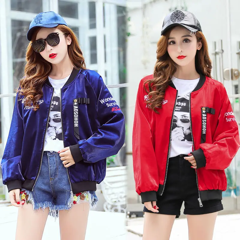 

Бейсбольный костюм, кардиган, Женское пальто на весну и осень, популярное Свободное пальто Joker