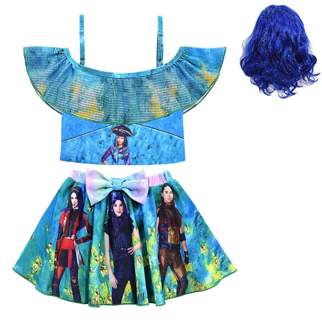 Косплей Костюм для детей 3 маль и ума Урсула маленьких девочек цельный или