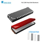 Алюминиевый радиатор радиатора Jonsbo M2 NVME паста радиатора, радиатор охлаждения для 2280 SSD настольного ноутбука, охладитель, термопрокладка